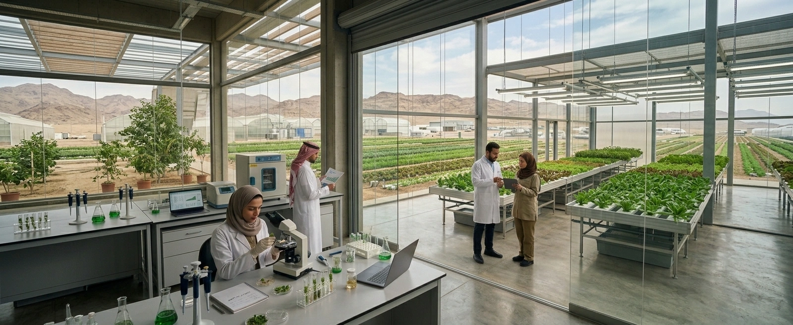 Modern greenhouse integrating agriculture and engineering